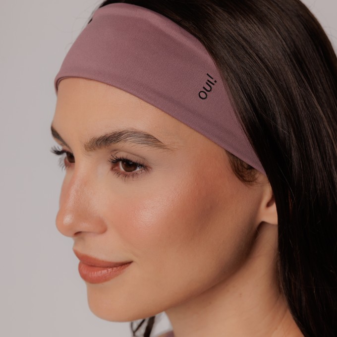 Faixa de Cabelo Performance Rosa Matte Timeless