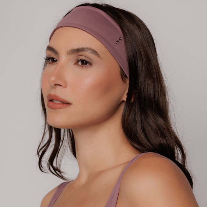 Faixa de Cabelo Performance Rosa Matte Timeless