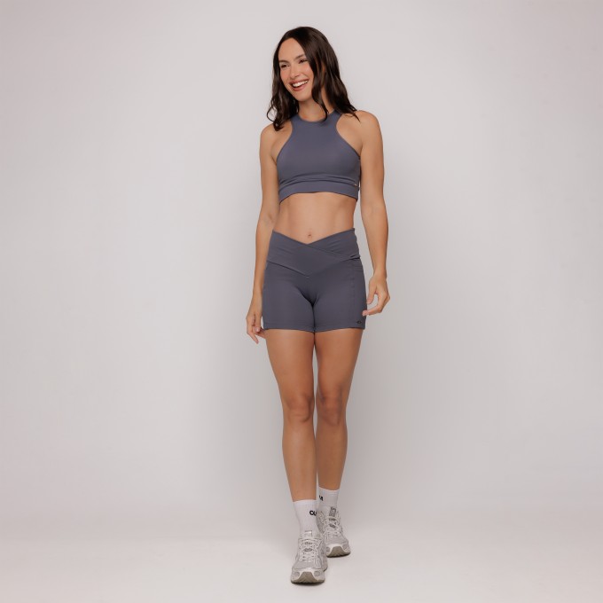 Short Speed Performance Cinza Chumbo Timeless