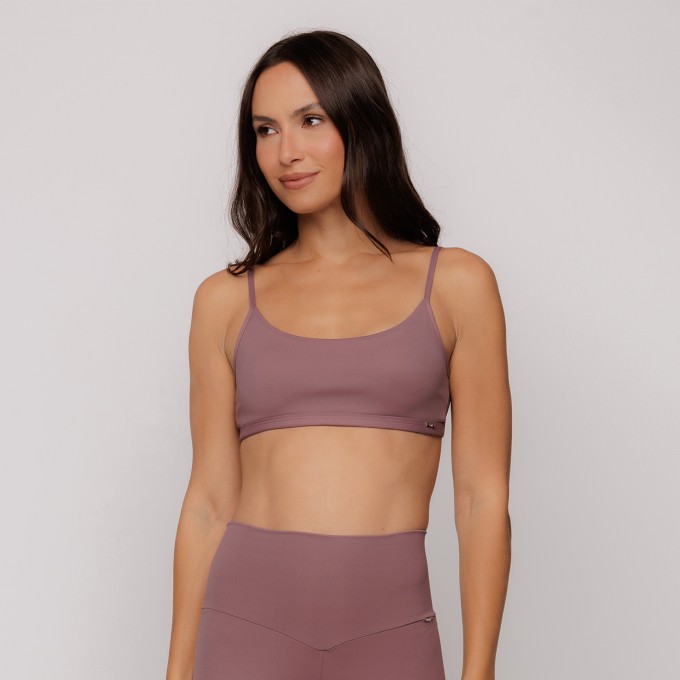 Top Alças Finas Rosa Matte Timeless